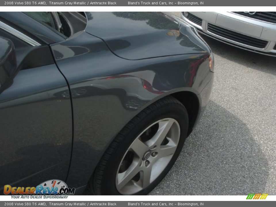 2008 Volvo S80 T6 AWD Titanium Gray Metallic / Anthracite Black Photo #33