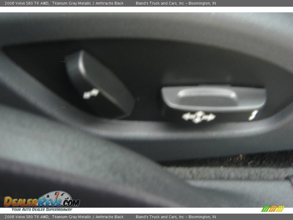 2008 Volvo S80 T6 AWD Titanium Gray Metallic / Anthracite Black Photo #35