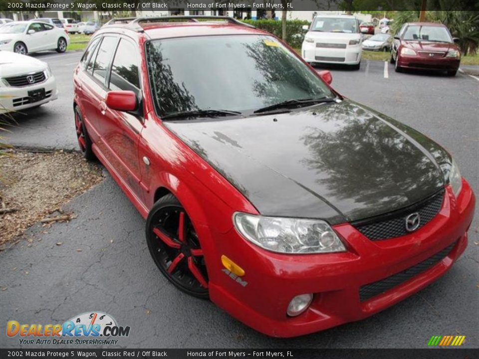 2002 Mazda Protege 5 Wagon Classic Red / Off Black Photo #1