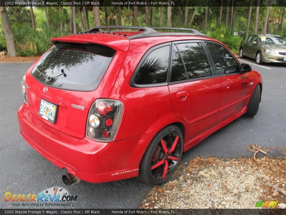 2002 Mazda Protege 5 Wagon Classic Red / Off Black Photo #2