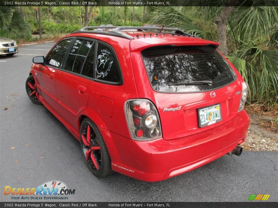 2002 Mazda Protege 5 Wagon Classic Red / Off Black Photo #3
