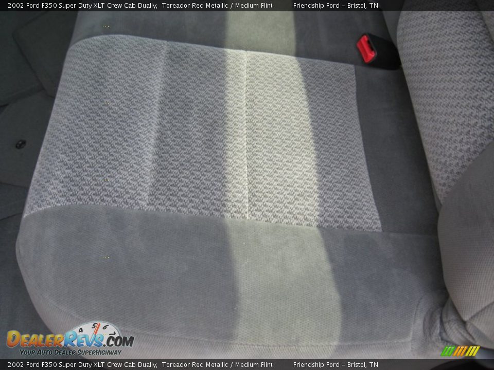 2002 Ford F350 Super Duty XLT Crew Cab Dually Toreador Red Metallic / Medium Flint Photo #19