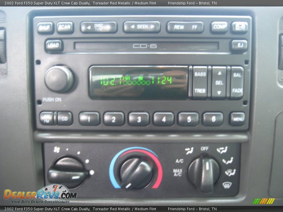 2002 Ford F350 Super Duty XLT Crew Cab Dually Toreador Red Metallic / Medium Flint Photo #25