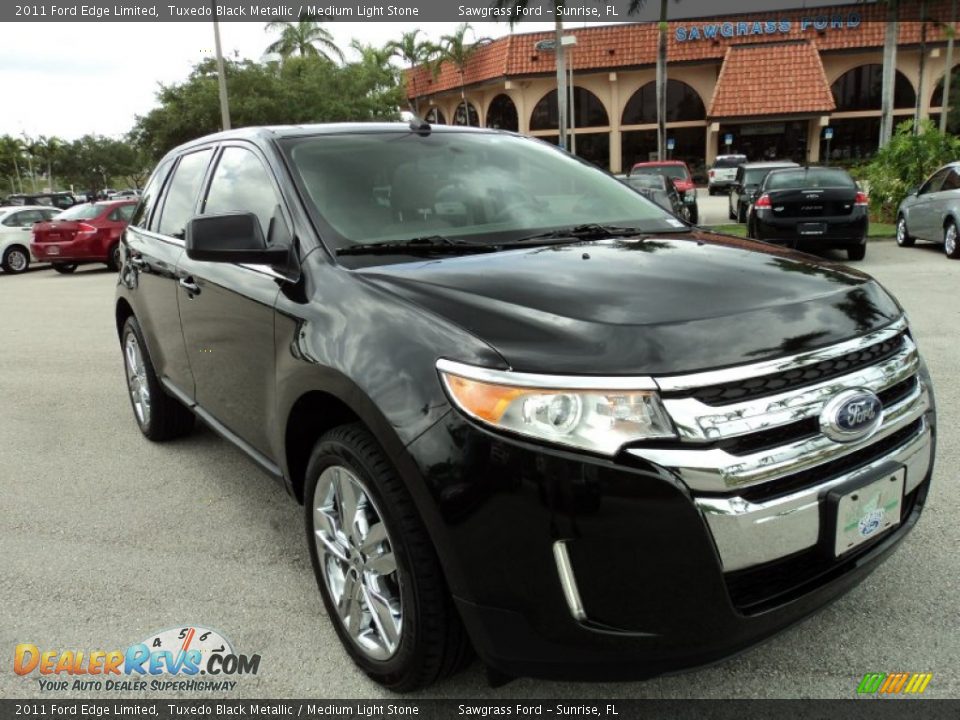 2011 Ford Edge Limited Tuxedo Black Metallic / Medium Light Stone Photo #2