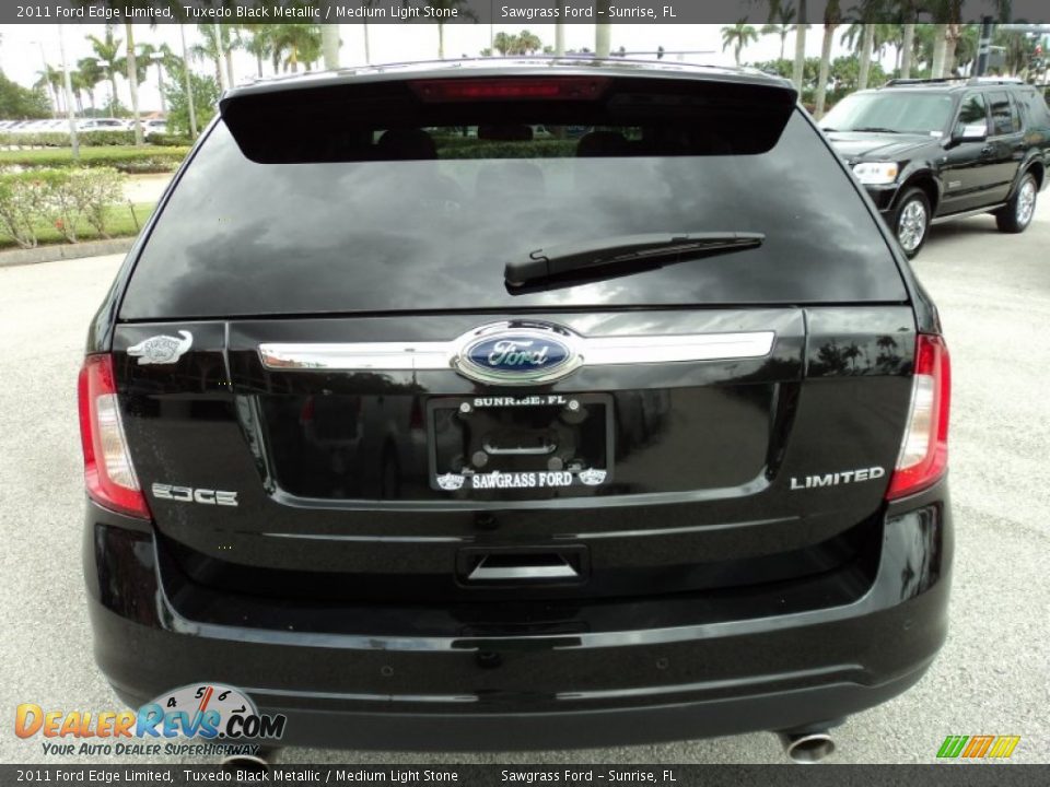 2011 Ford Edge Limited Tuxedo Black Metallic / Medium Light Stone Photo #7