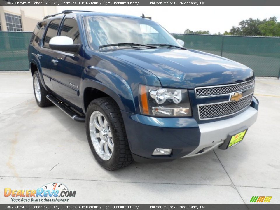 2007 Chevrolet Tahoe Z71 4x4 Bermuda Blue Metallic / Light Titanium/Ebony Photo #1