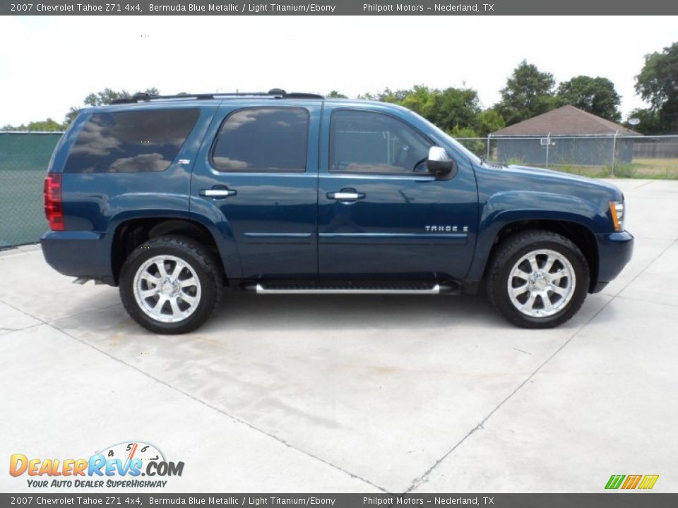 Bermuda Blue Metallic 2007 Chevrolet Tahoe Z71 4x4 Photo #2