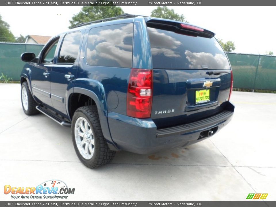 2007 Chevrolet Tahoe Z71 4x4 Bermuda Blue Metallic / Light Titanium/Ebony Photo #5