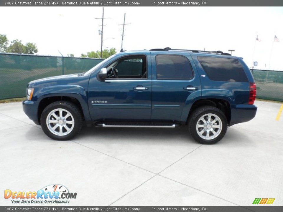 Bermuda Blue Metallic 2007 Chevrolet Tahoe Z71 4x4 Photo #6