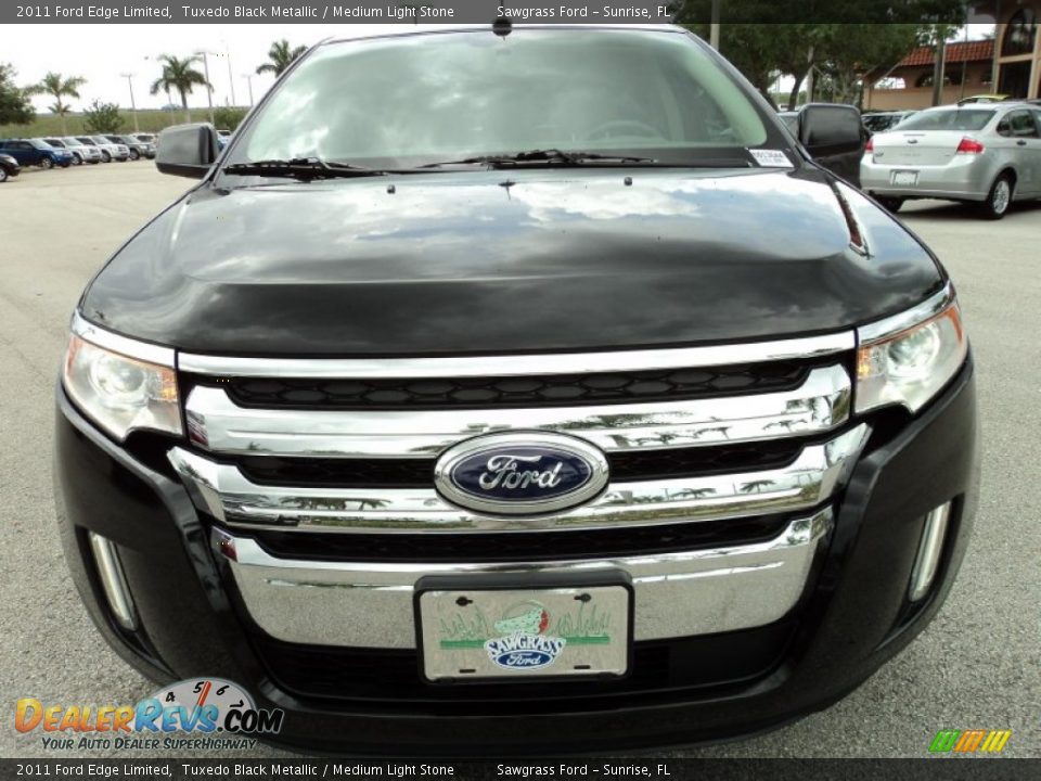 2011 Ford Edge Limited Tuxedo Black Metallic / Medium Light Stone Photo #15