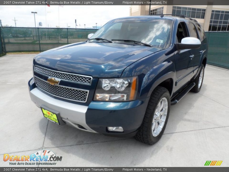2007 Chevrolet Tahoe Z71 4x4 Bermuda Blue Metallic / Light Titanium/Ebony Photo #7