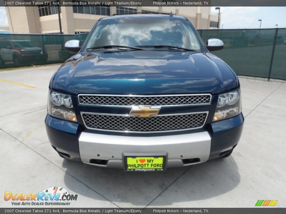 2007 Chevrolet Tahoe Z71 4x4 Bermuda Blue Metallic / Light Titanium/Ebony Photo #8