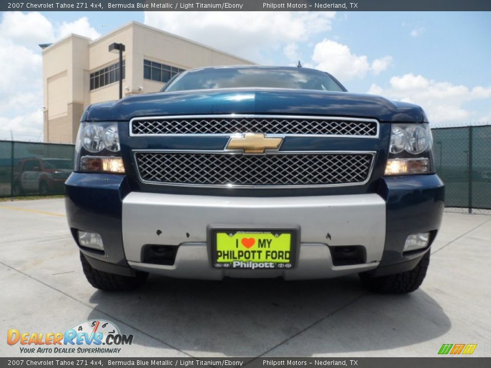2007 Chevrolet Tahoe Z71 4x4 Bermuda Blue Metallic / Light Titanium/Ebony Photo #9