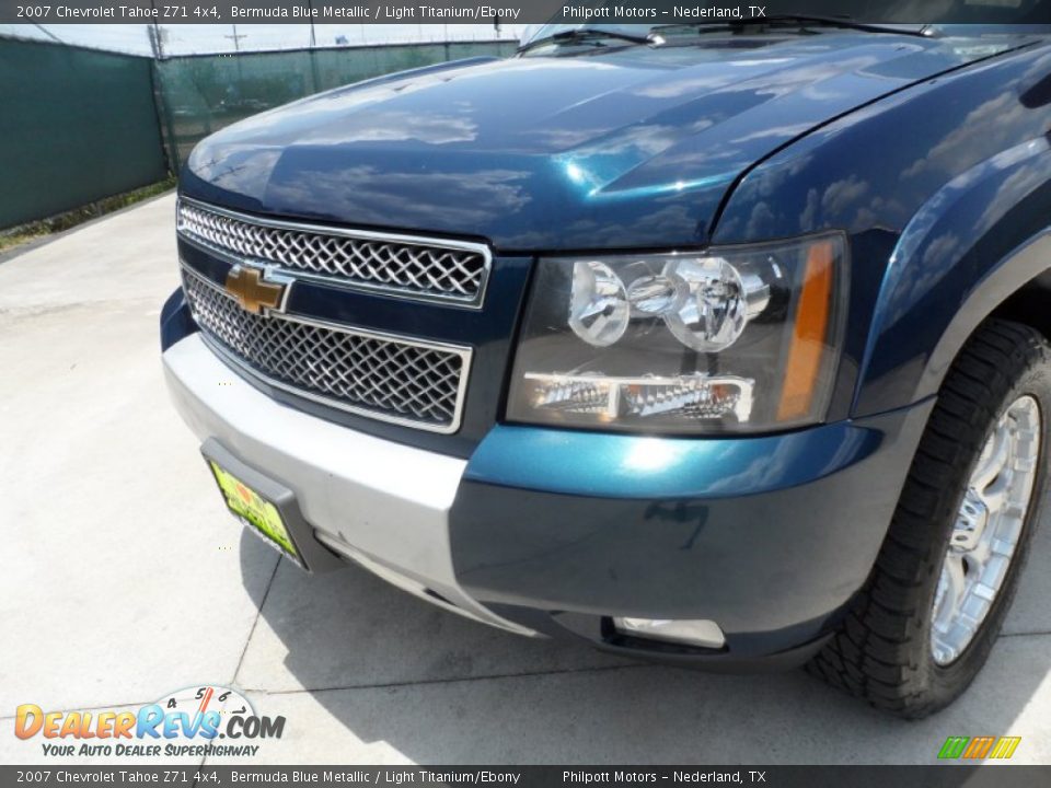 2007 Chevrolet Tahoe Z71 4x4 Bermuda Blue Metallic / Light Titanium/Ebony Photo #14