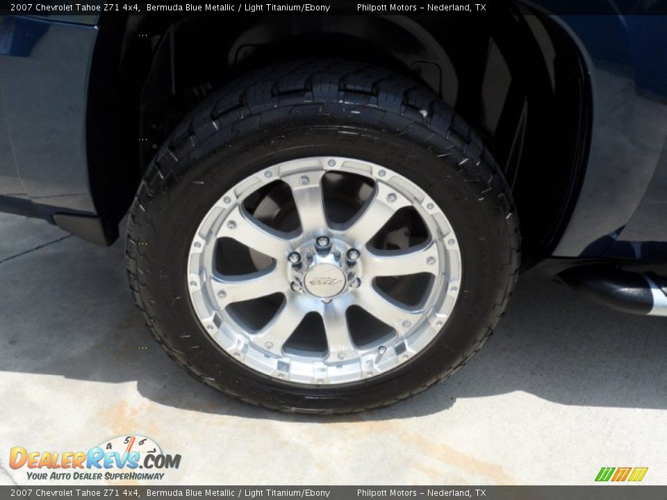 2007 Chevrolet Tahoe Z71 4x4 Bermuda Blue Metallic / Light Titanium/Ebony Photo #17