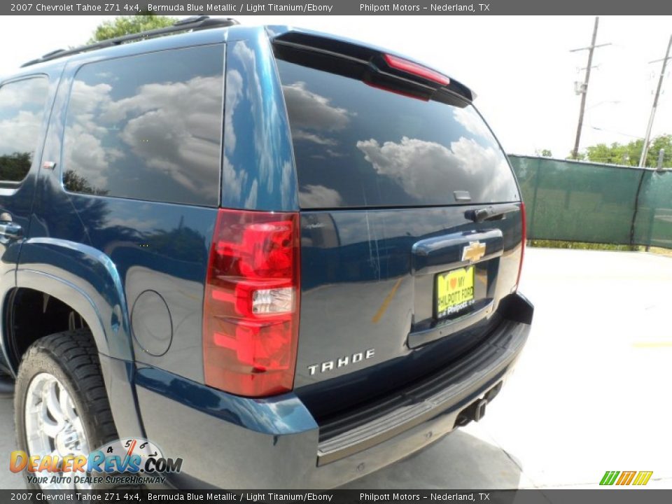 2007 Chevrolet Tahoe Z71 4x4 Bermuda Blue Metallic / Light Titanium/Ebony Photo #27