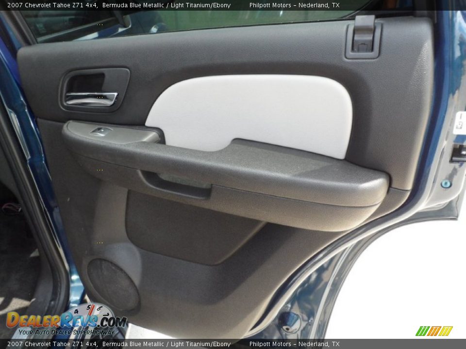 2007 Chevrolet Tahoe Z71 4x4 Bermuda Blue Metallic / Light Titanium/Ebony Photo #34