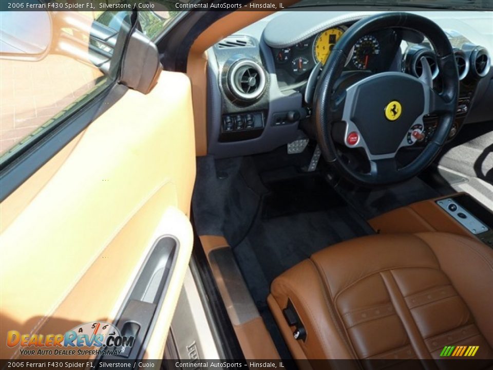 2006 Ferrari F430 Spider F1 Silverstone / Cuoio Photo #20