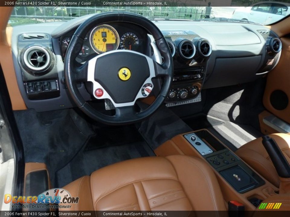 2006 Ferrari F430 Spider F1 Silverstone / Cuoio Photo #22