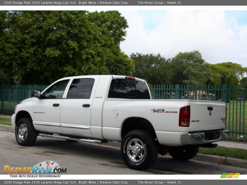 2006 Dodge Ram 2500 Laramie Mega Cab 4x4 Bright White / Medium Slate Gray Photo #6