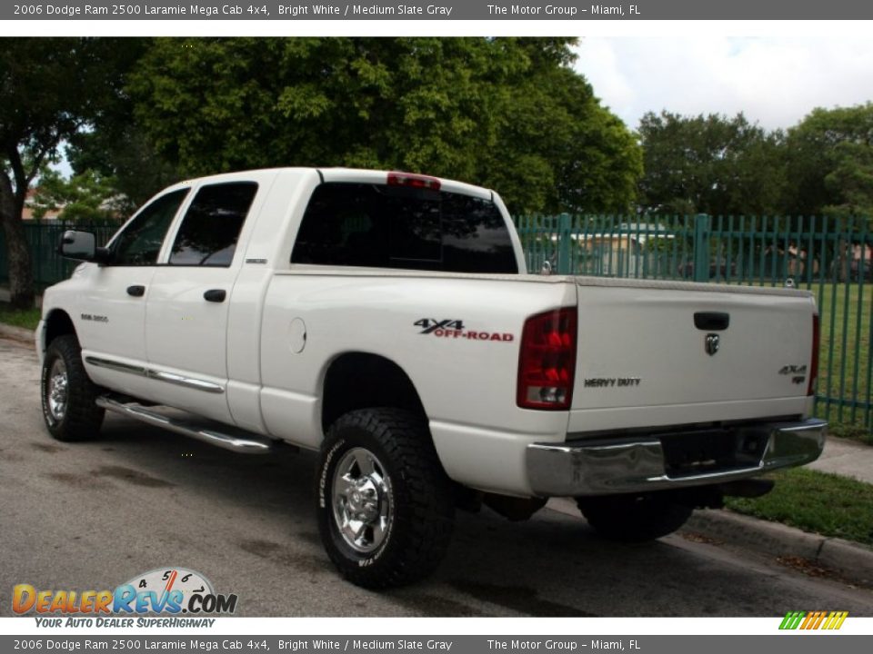 2006 Dodge Ram 2500 Laramie Mega Cab 4x4 Bright White / Medium Slate Gray Photo #7