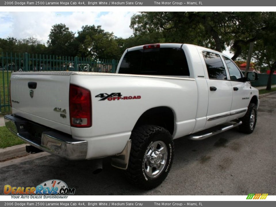 2006 Dodge Ram 2500 Laramie Mega Cab 4x4 Bright White / Medium Slate Gray Photo #8