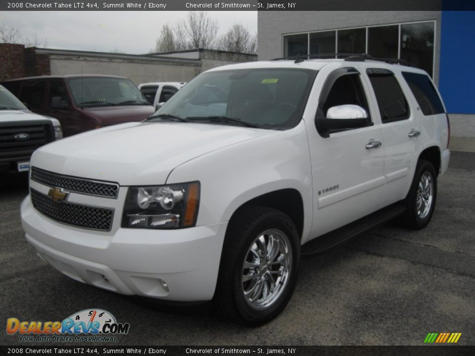 2008 Chevrolet Tahoe LTZ 4x4 Summit White / Ebony Photo #1