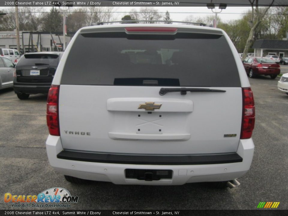 2008 Chevrolet Tahoe LTZ 4x4 Summit White / Ebony Photo #4