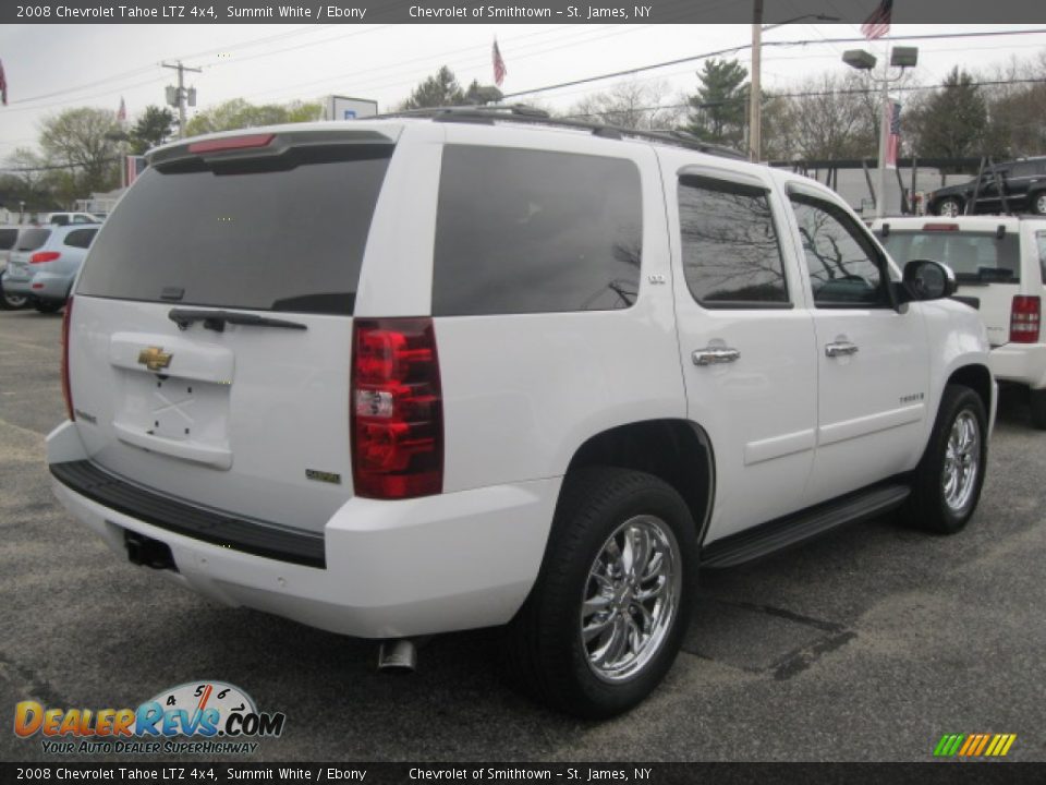 2008 Chevrolet Tahoe LTZ 4x4 Summit White / Ebony Photo #5