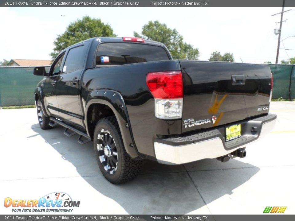 2011 Toyota Tundra T-Force Edition CrewMax 4x4 Black / Graphite Gray Photo #5