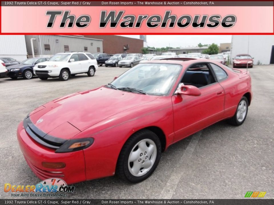1992 Toyota Celica GT-S Coupe Super Red / Gray Photo #1