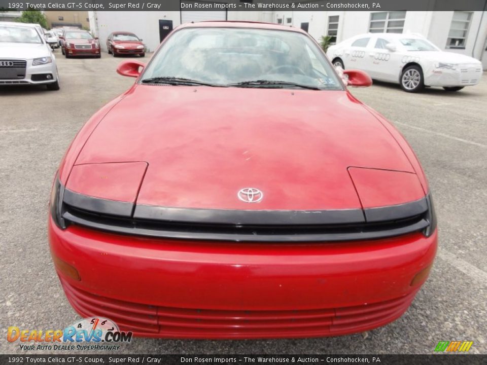 1992 Toyota Celica GT-S Coupe Super Red / Gray Photo #3