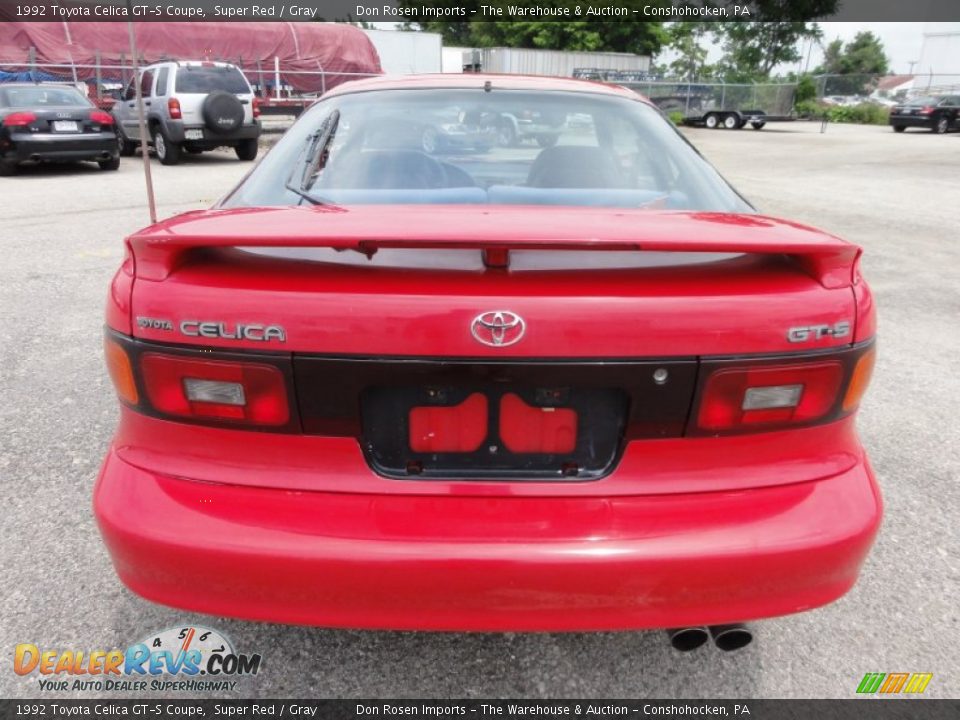 1992 Toyota Celica GT-S Coupe Super Red / Gray Photo #9