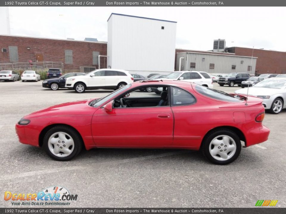 1992 Toyota Celica GT-S Coupe Super Red / Gray Photo #11