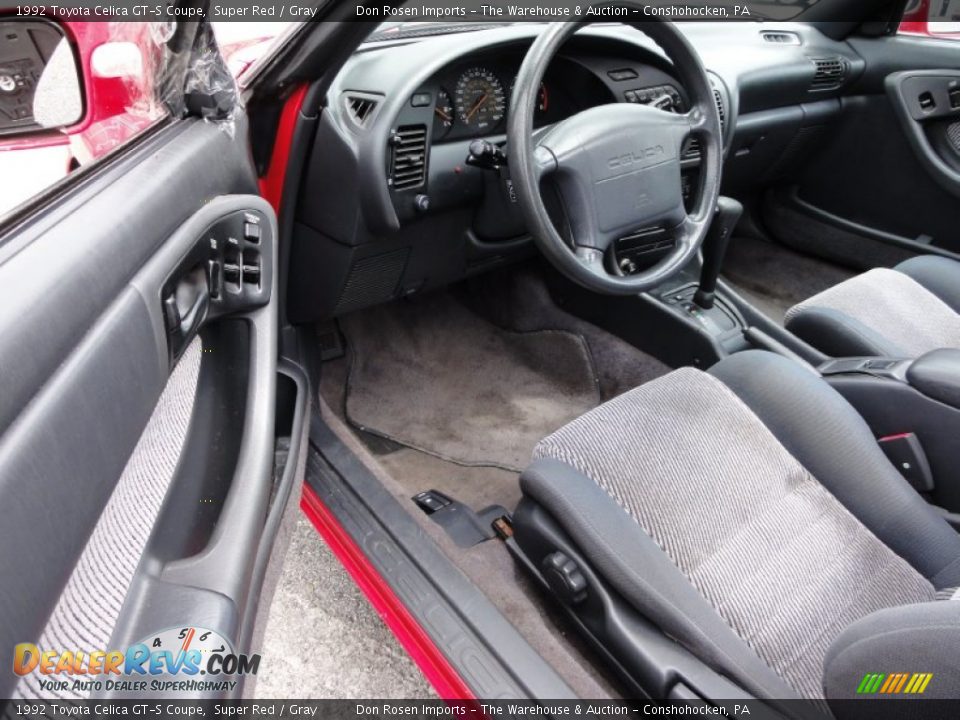 Gray Interior - 1992 Toyota Celica GT-S Coupe Photo #13