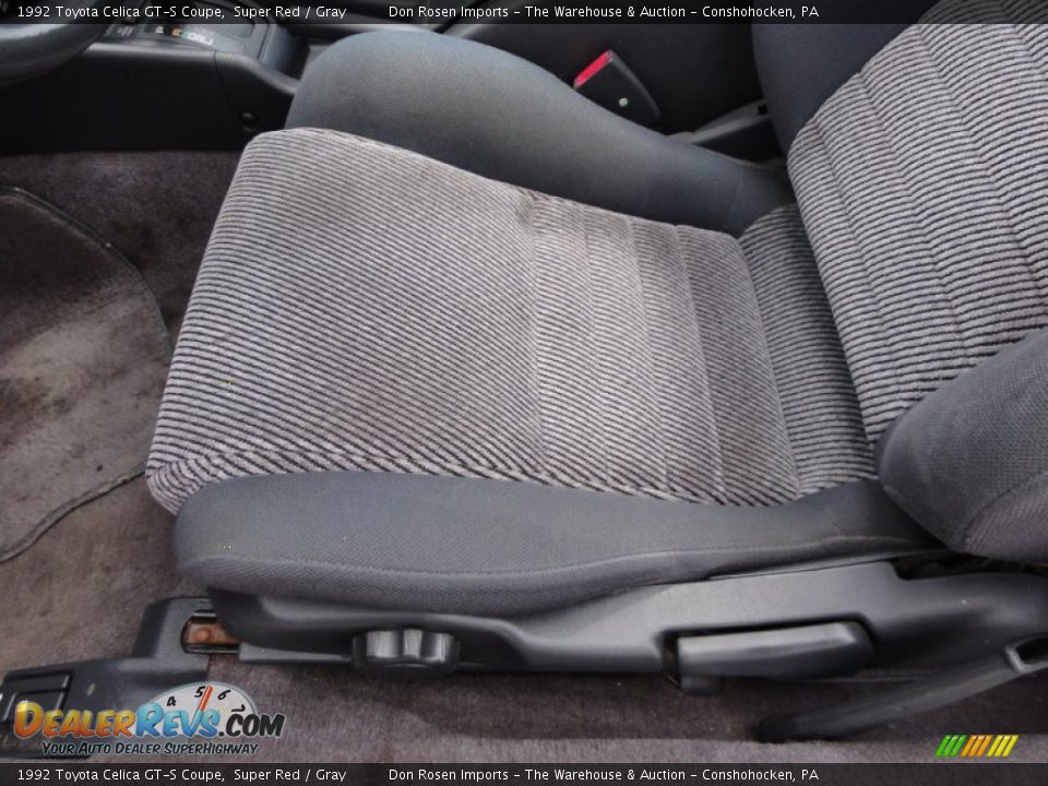 1992 Toyota Celica GT-S Coupe Super Red / Gray Photo #16