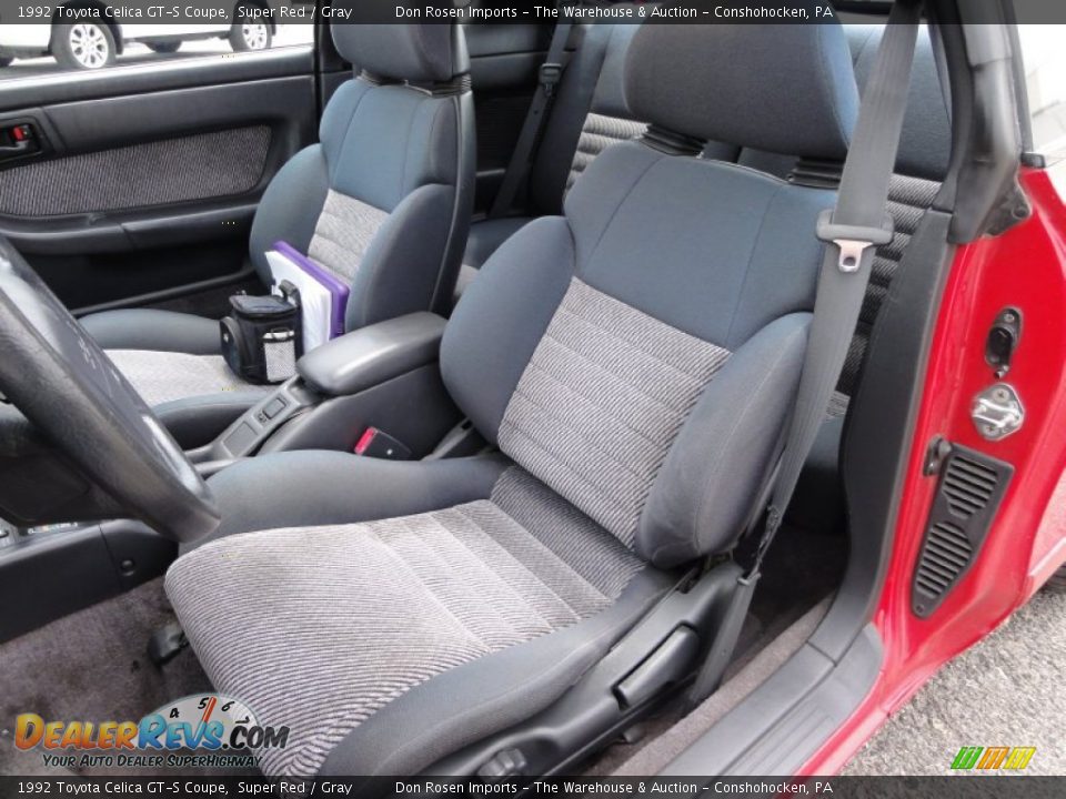 Gray Interior - 1992 Toyota Celica GT-S Coupe Photo #17