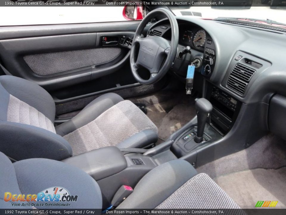 Gray Interior - 1992 Toyota Celica GT-S Coupe Photo #19