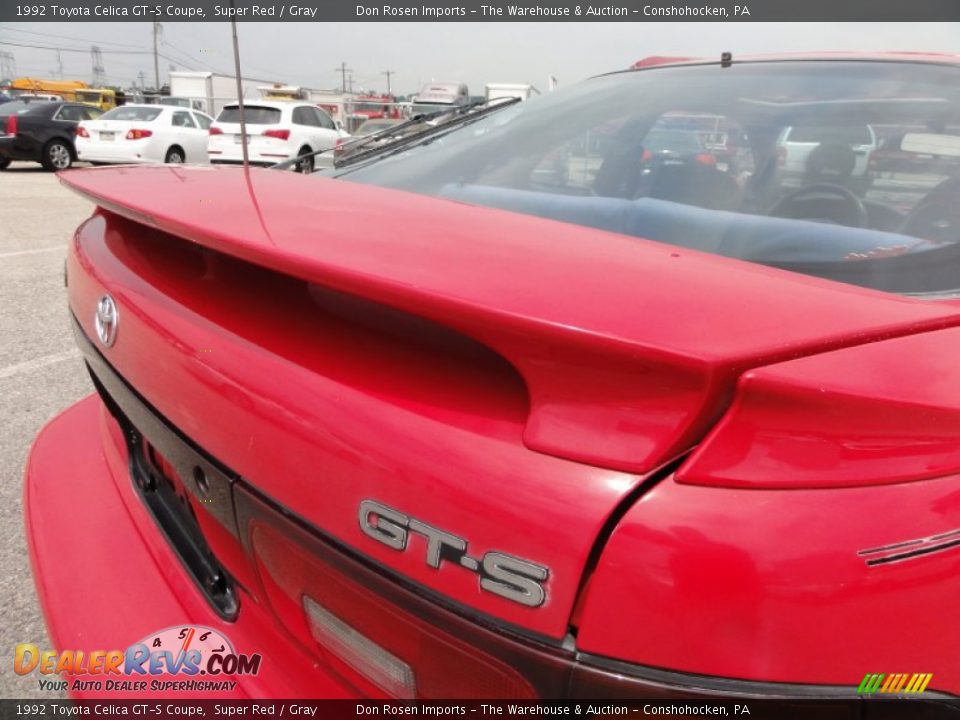1992 Toyota Celica GT-S Coupe Super Red / Gray Photo #29