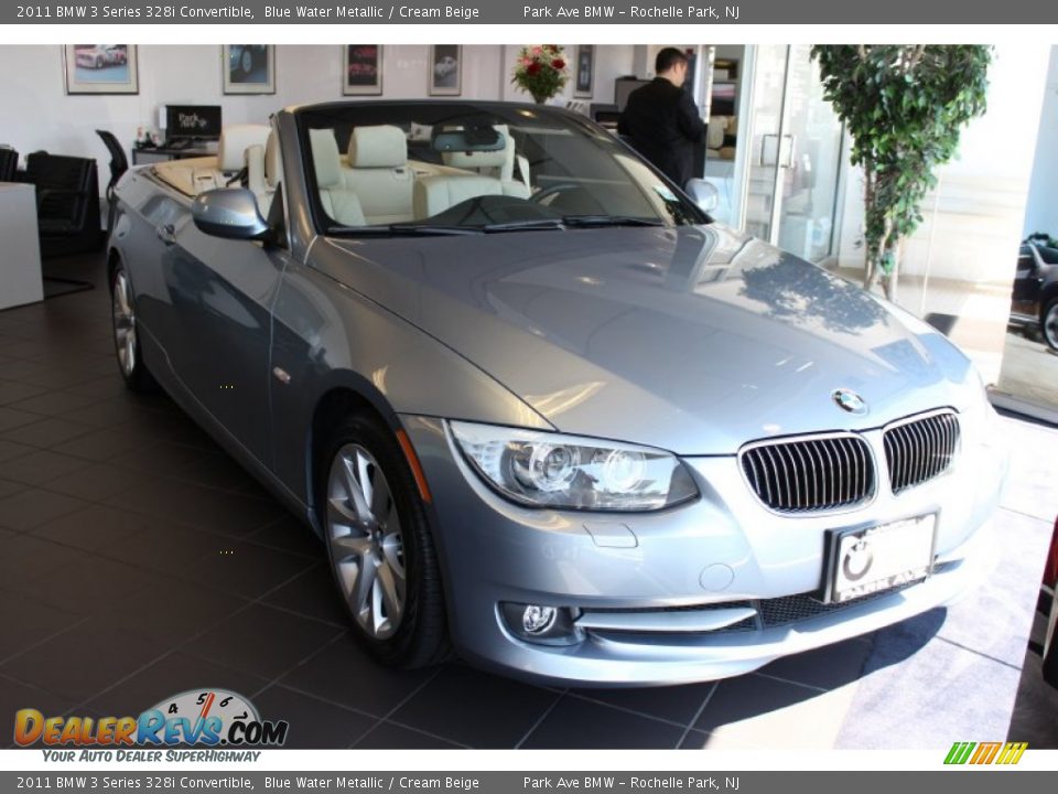 2011 BMW 3 Series 328i Convertible Blue Water Metallic / Cream Beige Photo #1