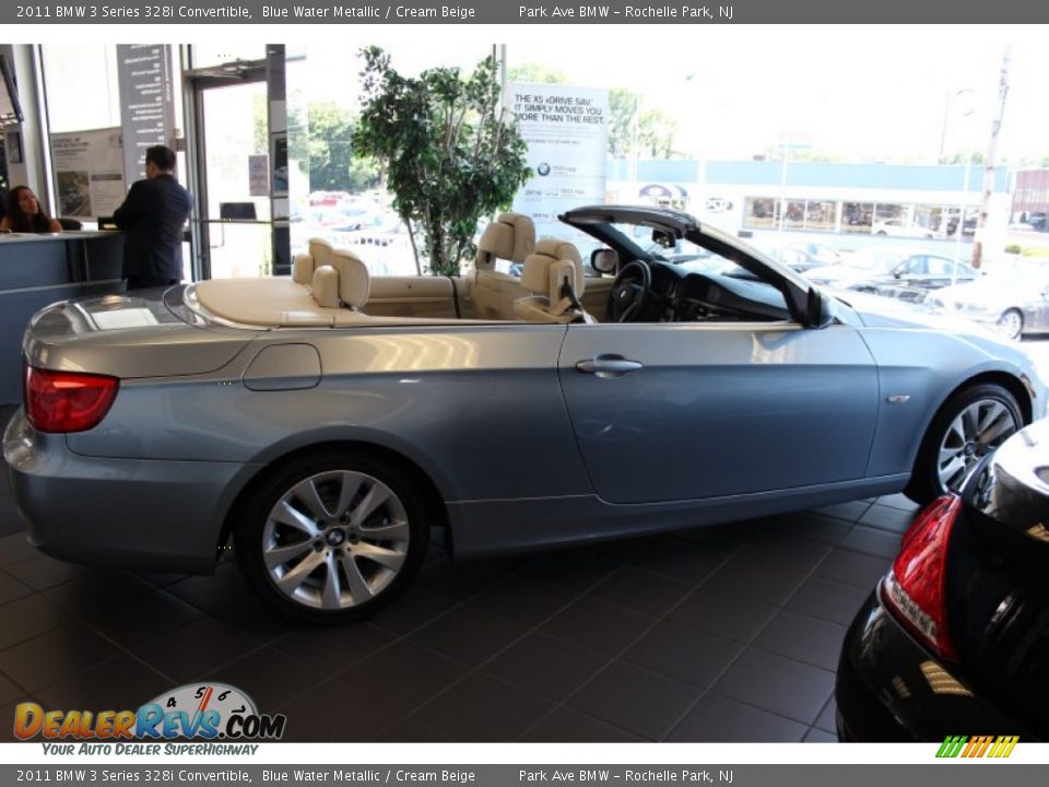 2011 BMW 3 Series 328i Convertible Blue Water Metallic / Cream Beige Photo #2
