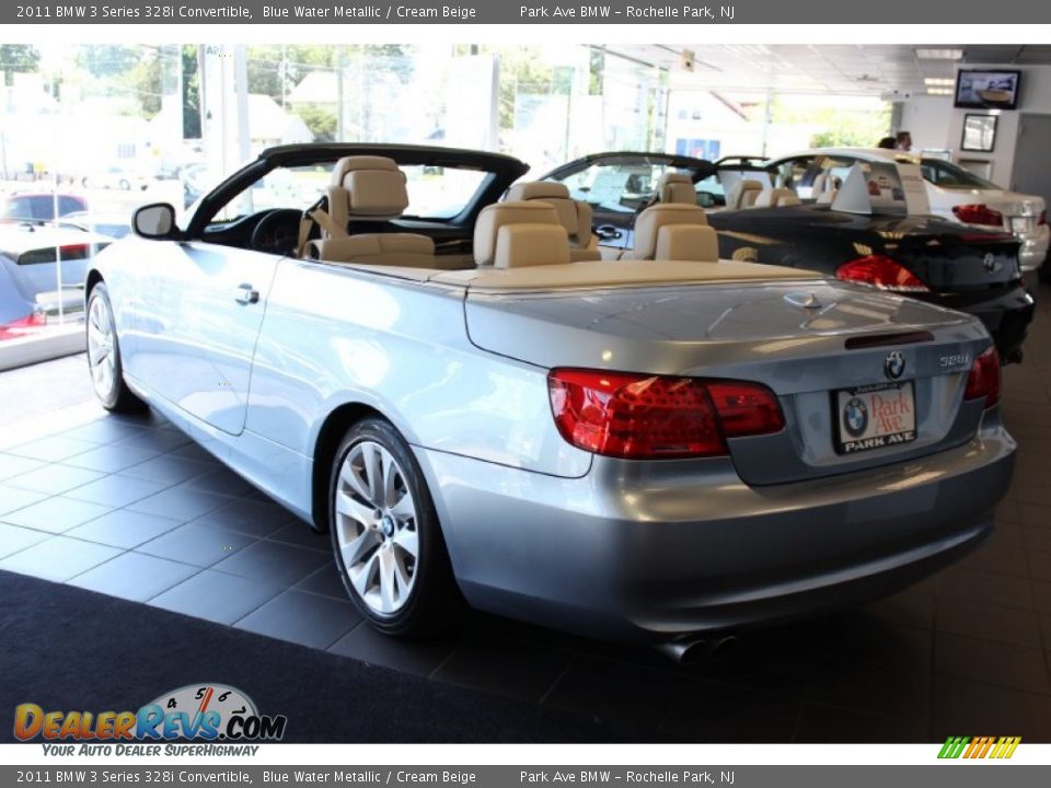 2011 BMW 3 Series 328i Convertible Blue Water Metallic / Cream Beige Photo #5