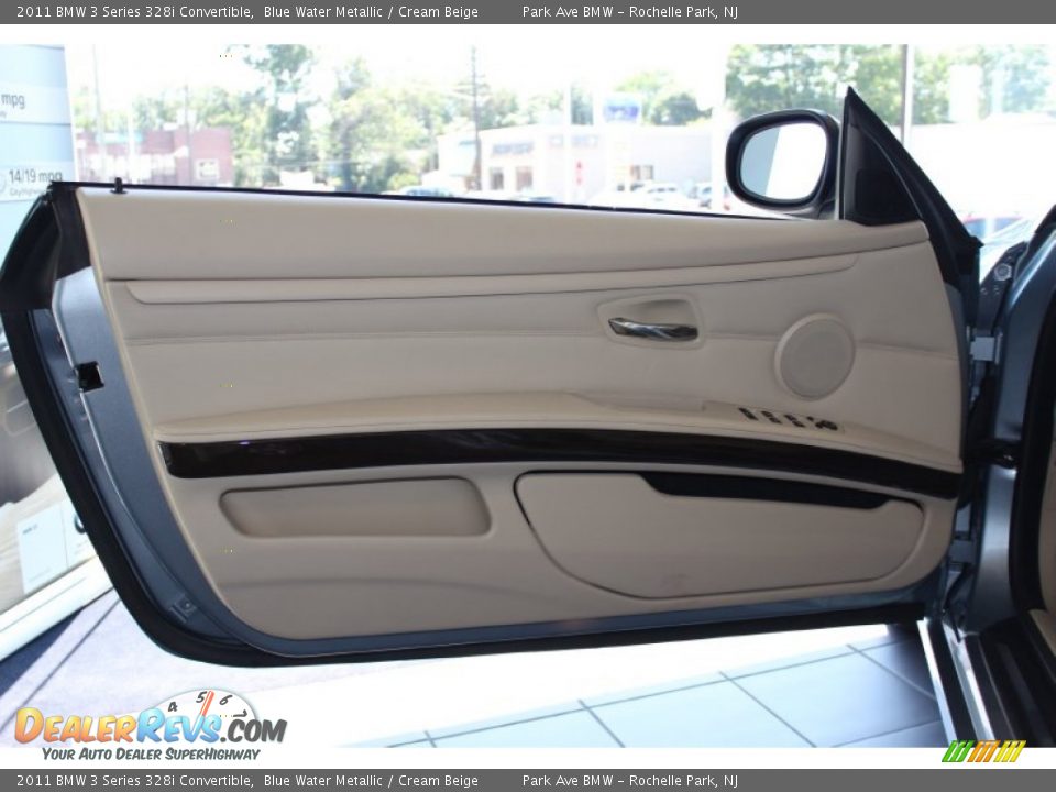 2011 BMW 3 Series 328i Convertible Blue Water Metallic / Cream Beige Photo #6