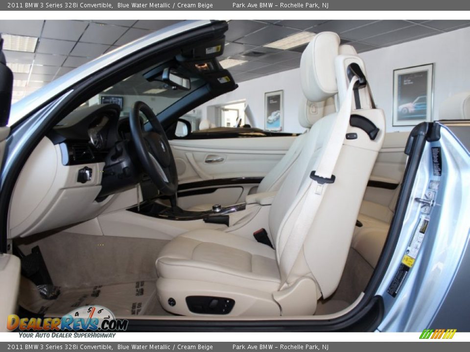 2011 BMW 3 Series 328i Convertible Blue Water Metallic / Cream Beige Photo #8