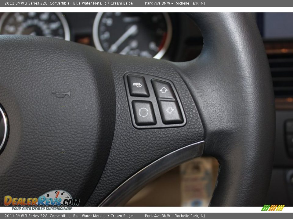 2011 BMW 3 Series 328i Convertible Blue Water Metallic / Cream Beige Photo #12
