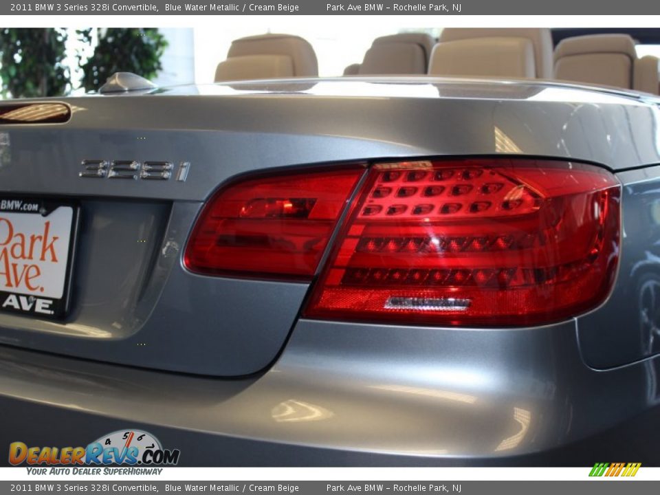 2011 BMW 3 Series 328i Convertible Blue Water Metallic / Cream Beige Photo #16