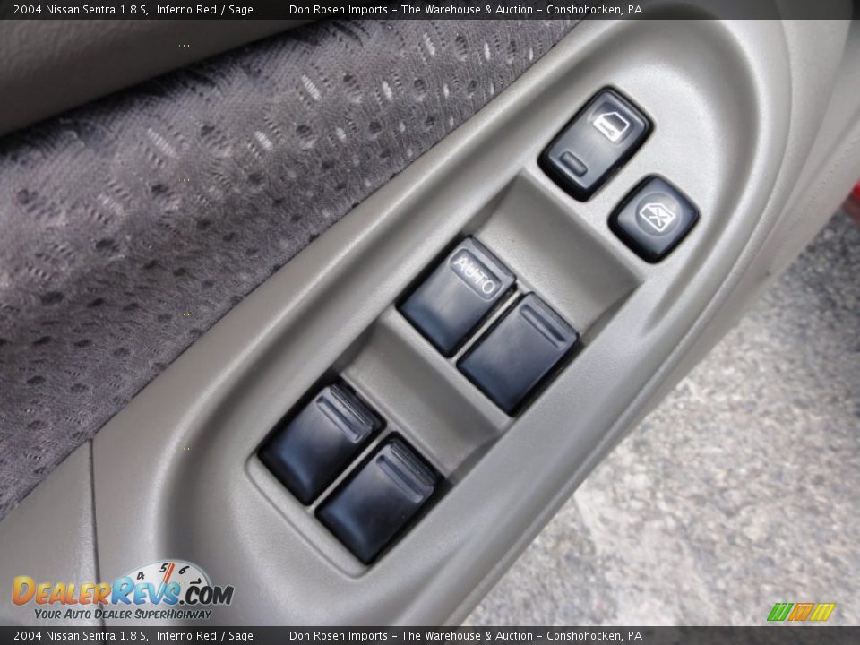 2004 Nissan Sentra 1.8 S Inferno Red / Sage Photo #15