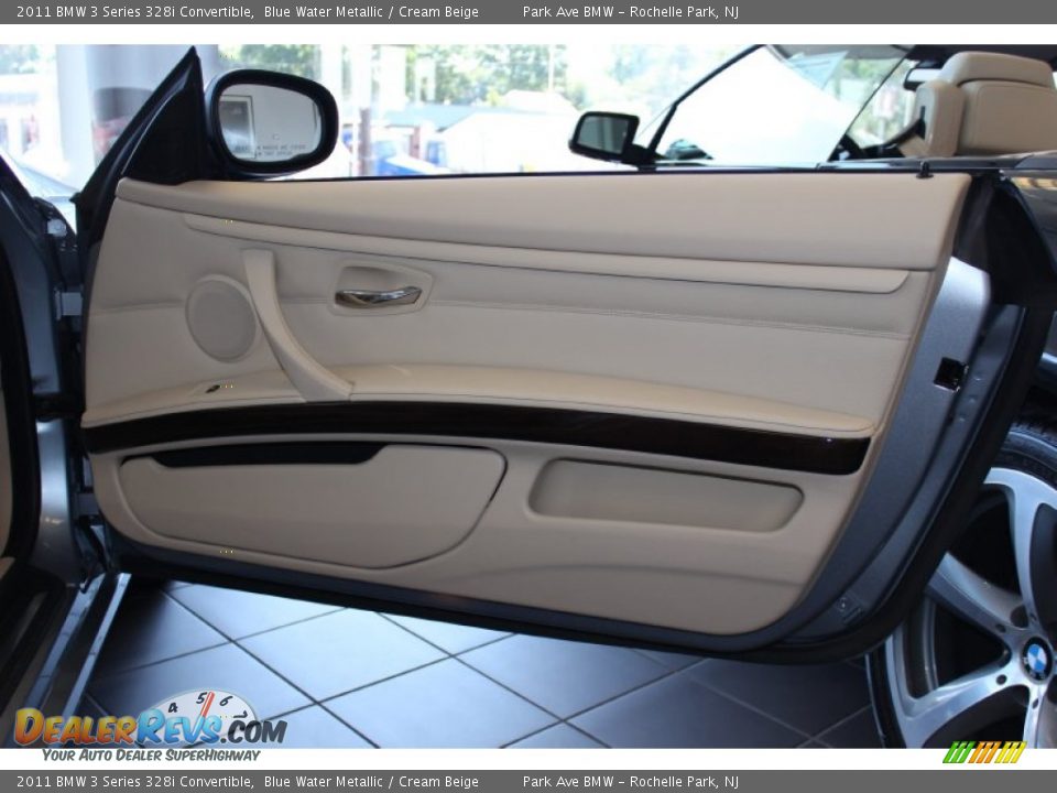 2011 BMW 3 Series 328i Convertible Blue Water Metallic / Cream Beige Photo #17