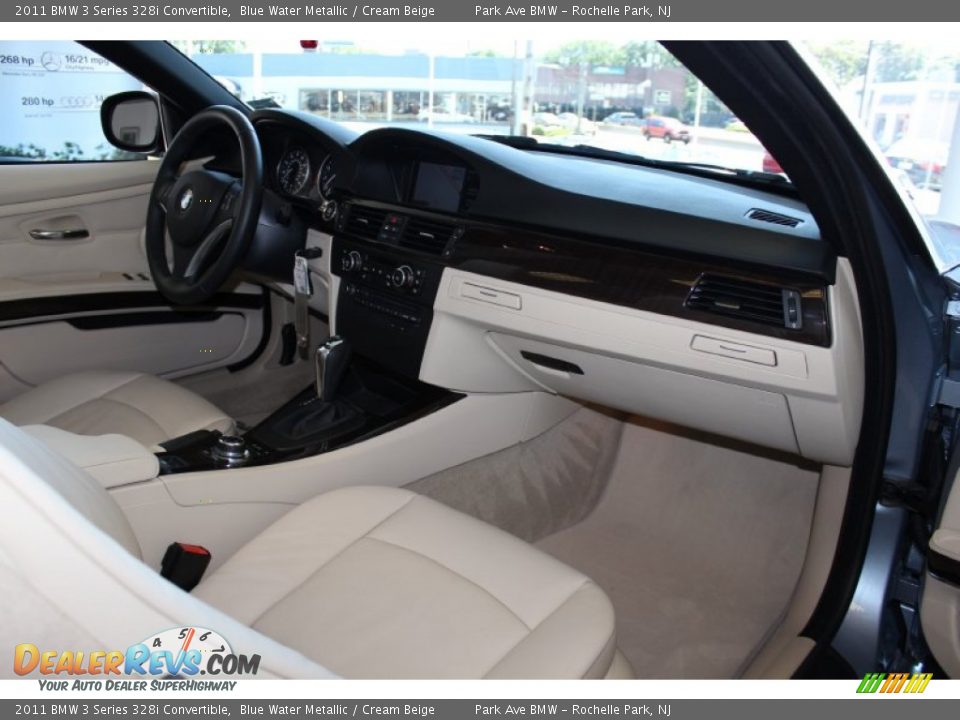 2011 BMW 3 Series 328i Convertible Blue Water Metallic / Cream Beige Photo #19