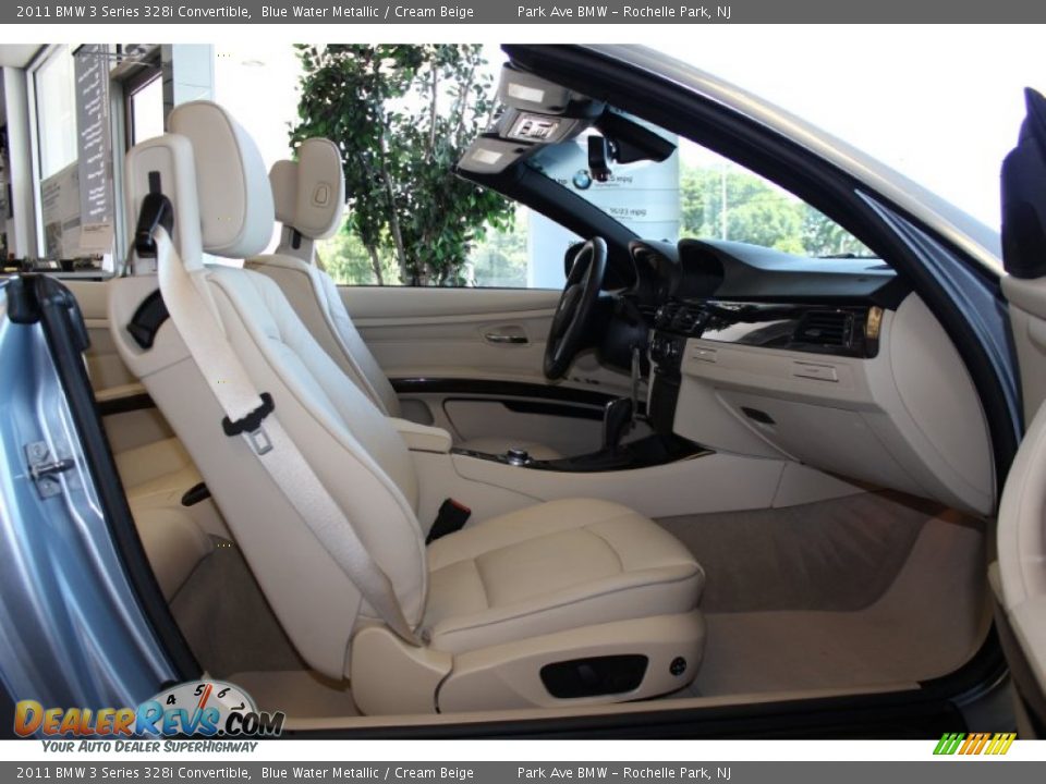 2011 BMW 3 Series 328i Convertible Blue Water Metallic / Cream Beige Photo #20